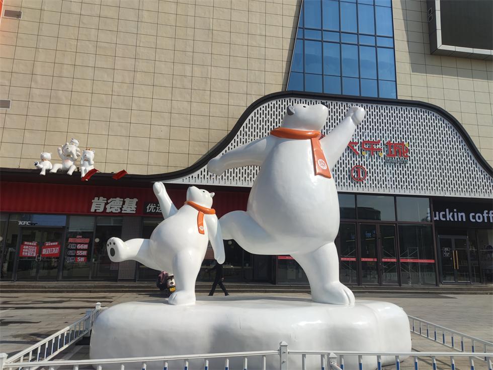 商業(yè)廣場(chǎng)玻璃鋼雕塑